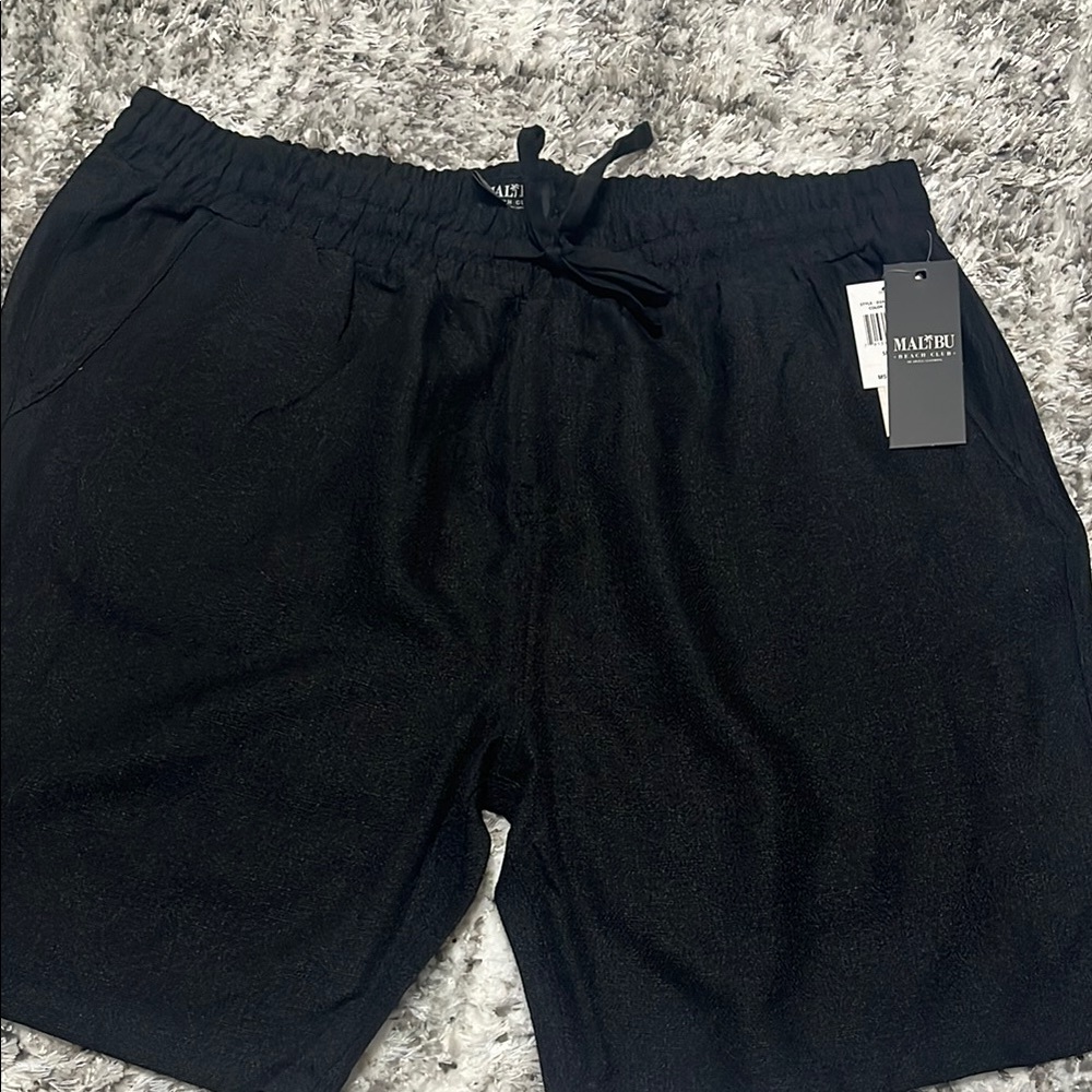 Malibu Beach Club Black Shorts